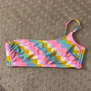 women's checkered bikini top